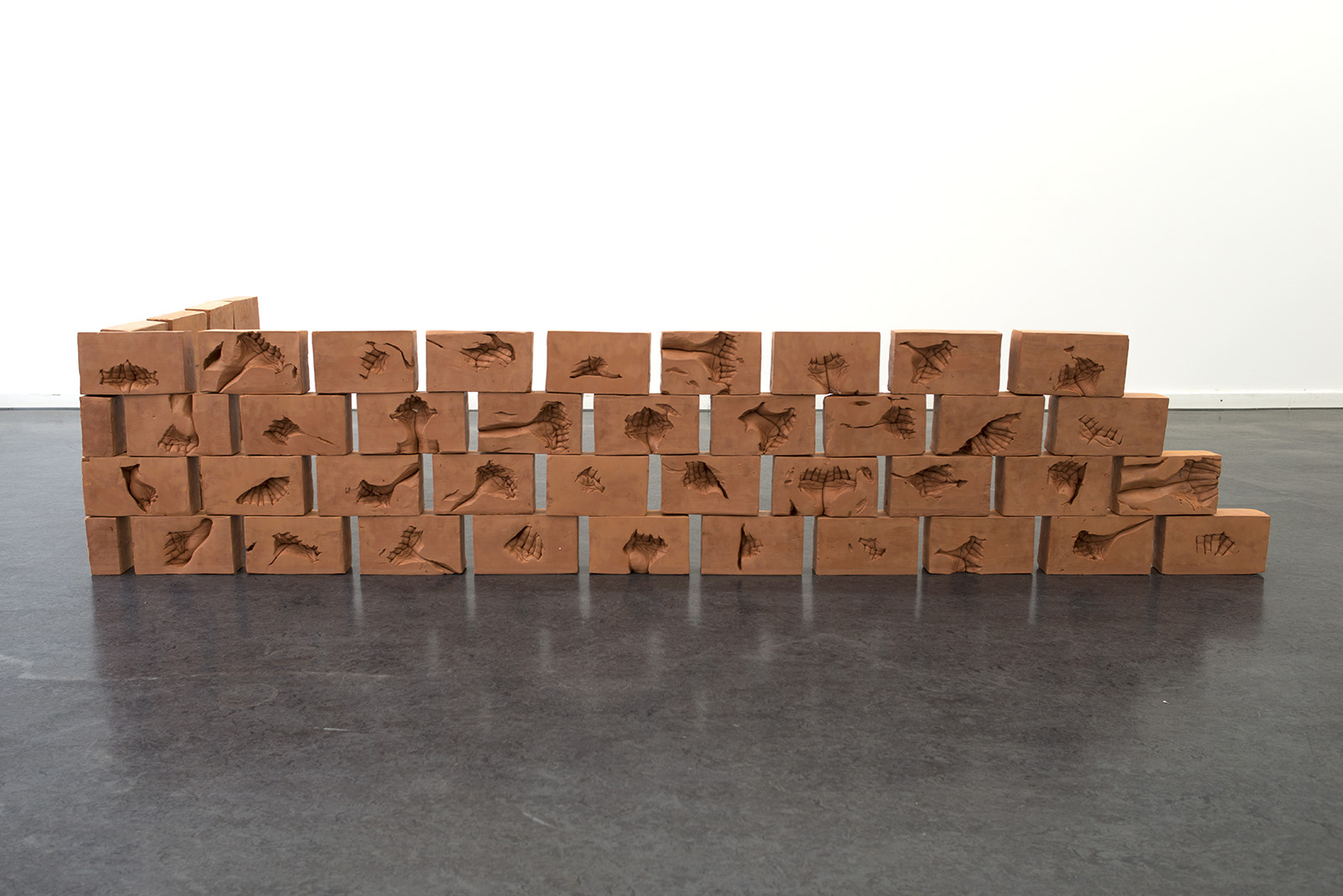 Documentation of the work 'By Hand' by Dan Stockholm