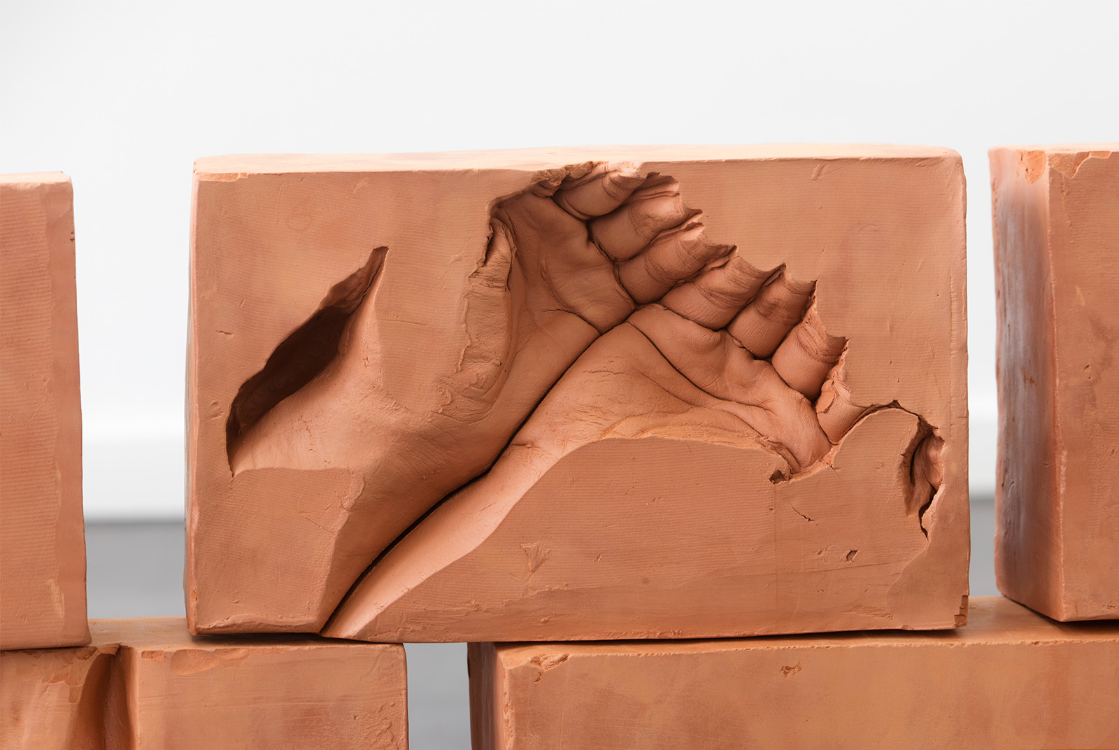 Documentation of the work 'By Hand' by Dan Stockholm