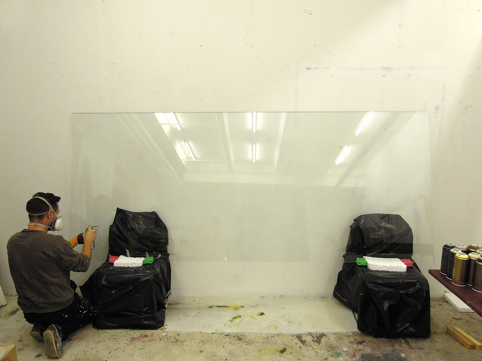 Creating the work 'Epilogue Series' by Dan Stockholm