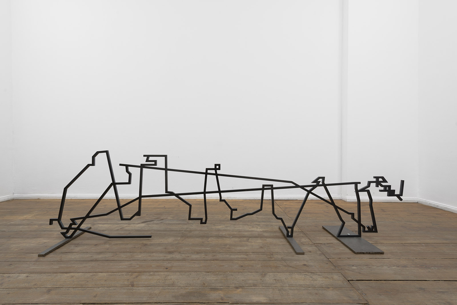 Documentation of the work 'The Phantoms' by Dan Stockholm, specifically 'Phantom wall'