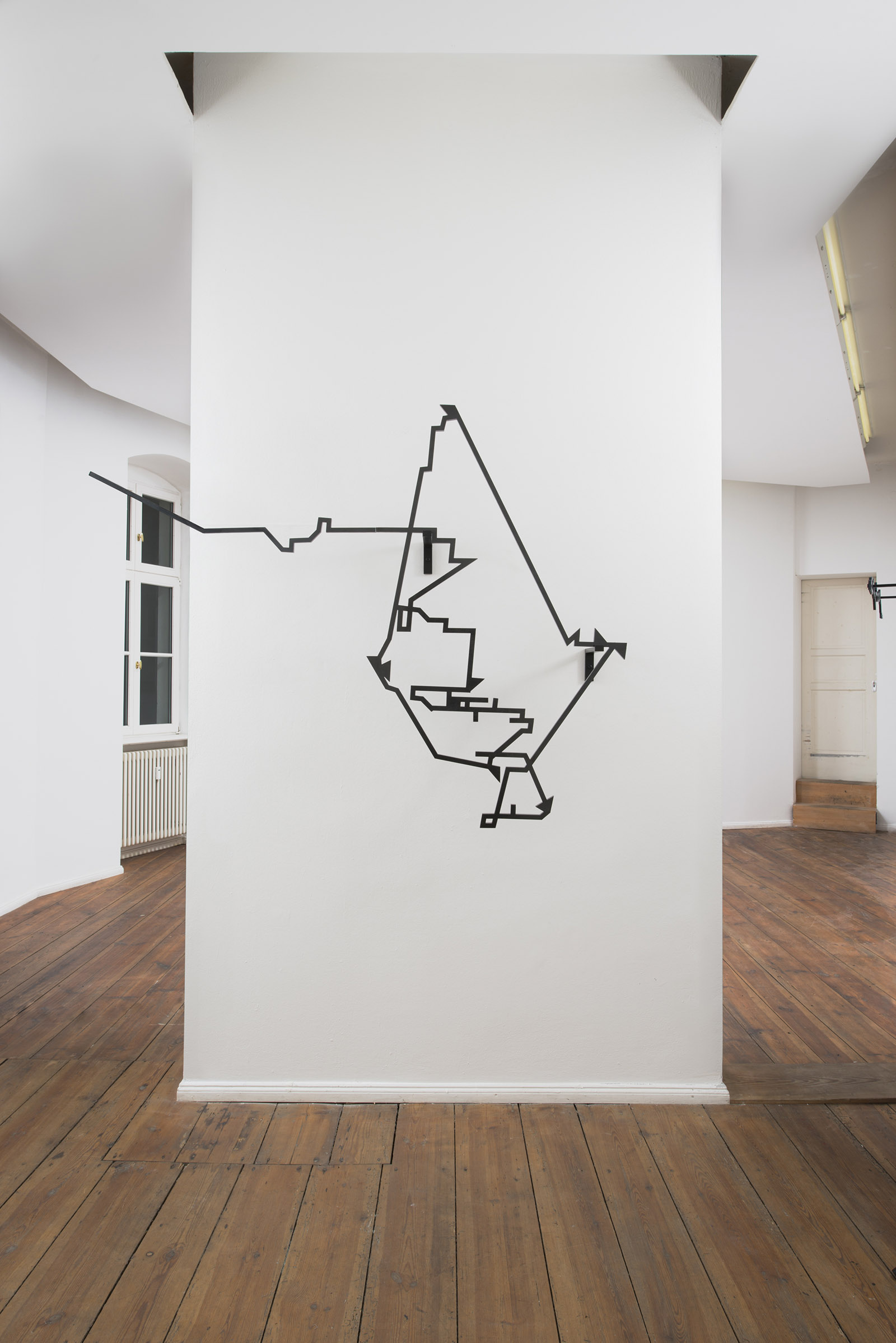 Documentation of the work 'The Phantoms' by Dan Stockholm, specifically 'Phantom face'
